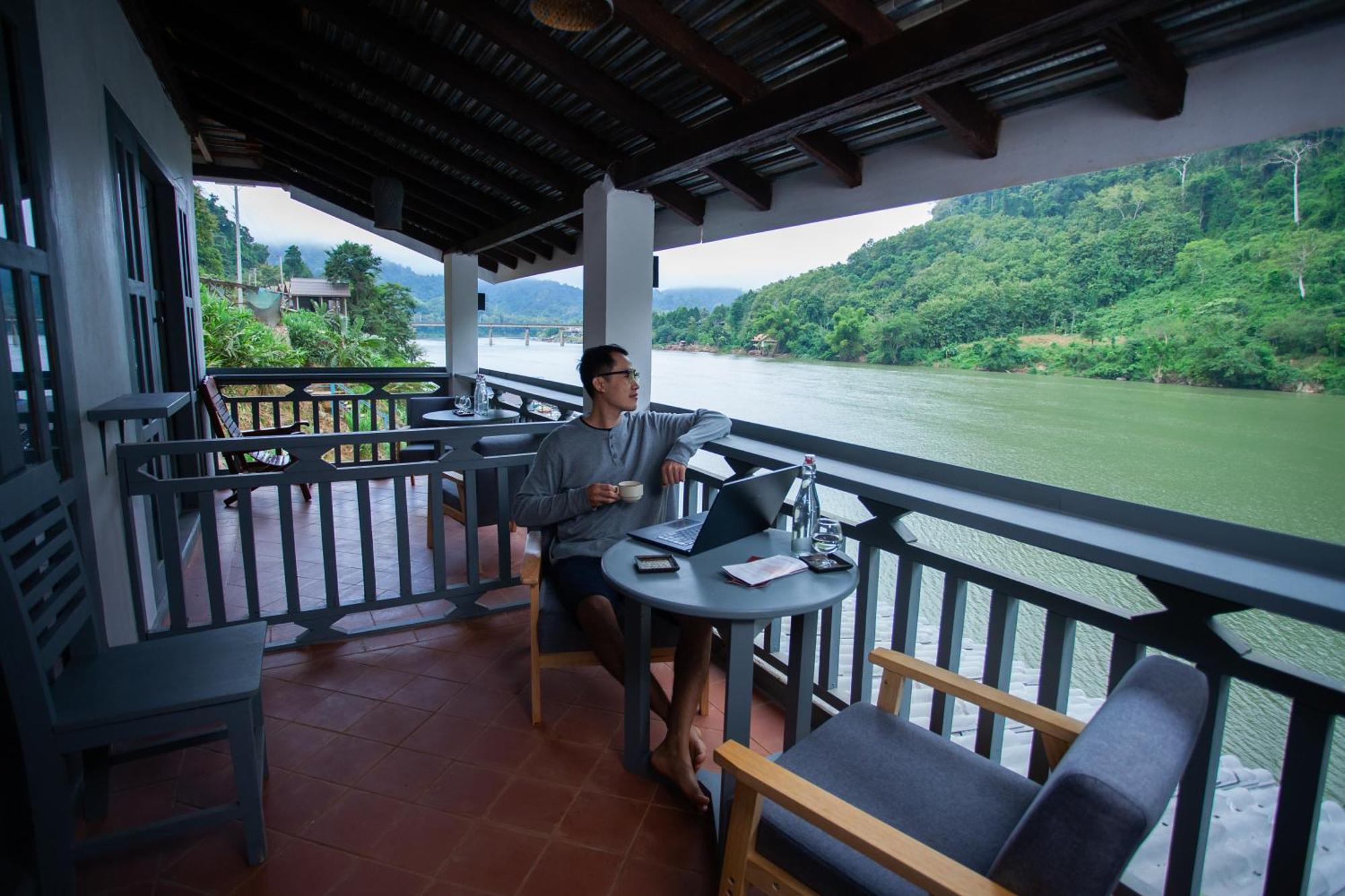 Dokchampa River View Villa Nong Khiaw Екстер'єр фото